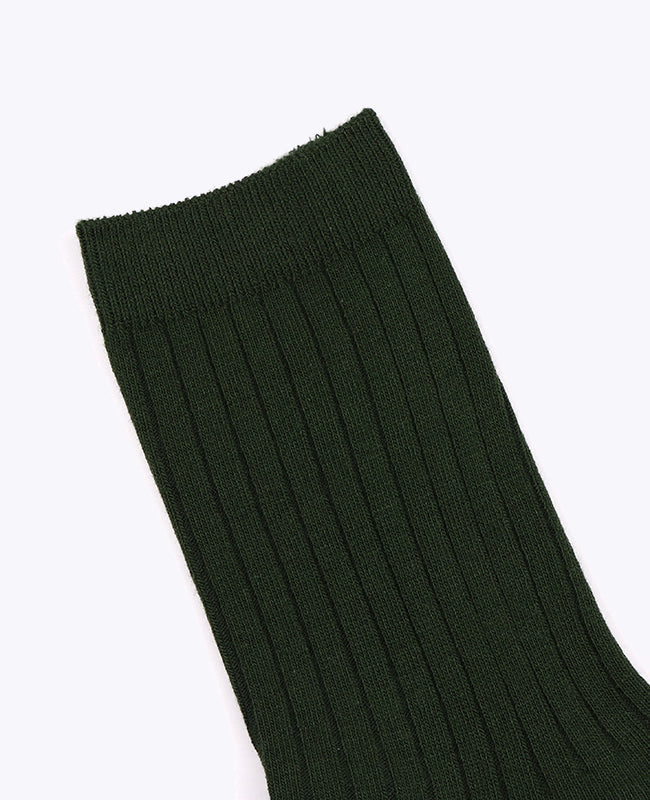 Calcetines Hombre Verde n°5 en Algodón «Maurice»
