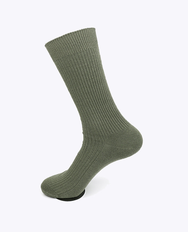 Calcetines Hombre Verde n°6 en Algodón «Maurice»