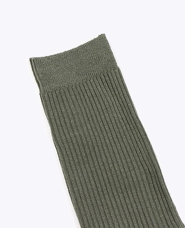 Calcetines Hombre Verde n°7 en Algodón «Maurice»