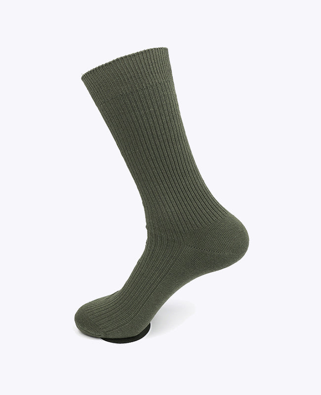 Calcetines Hombre Verde n°7 en Algodón «Maurice»