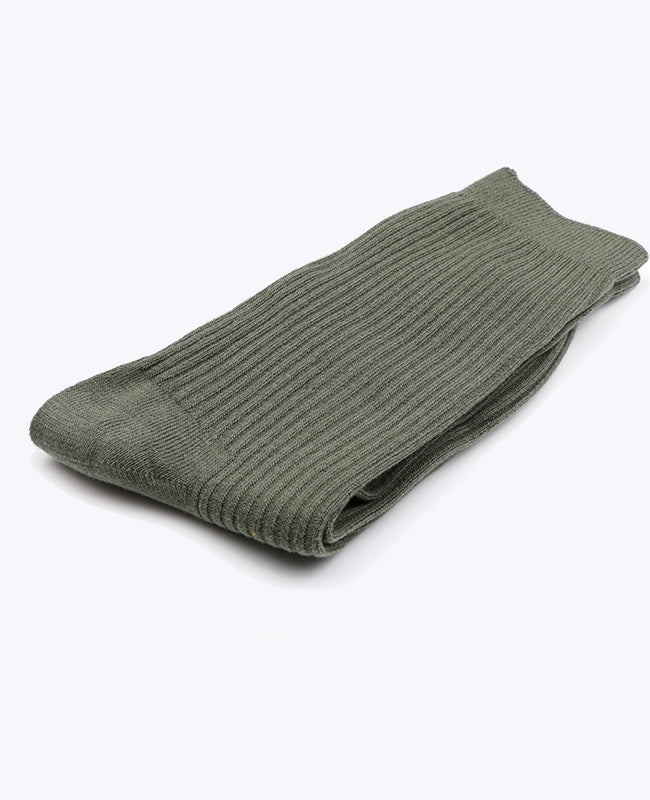 Calcetines Hombre Verde n°7 en Algodón «Maurice»