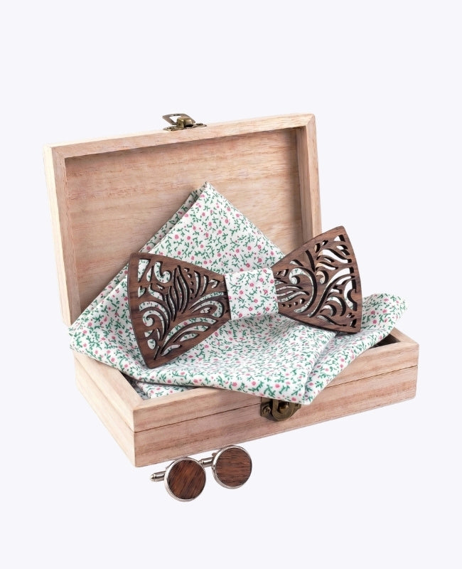 Estuche Pajarita Liberty de hombre en madera «Baptiste»