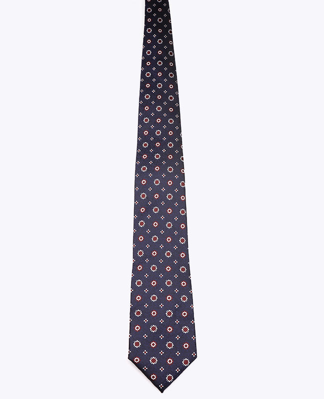 Corbata Azul n°1 Con Estampados Hombre en Poliéster «Edmond»