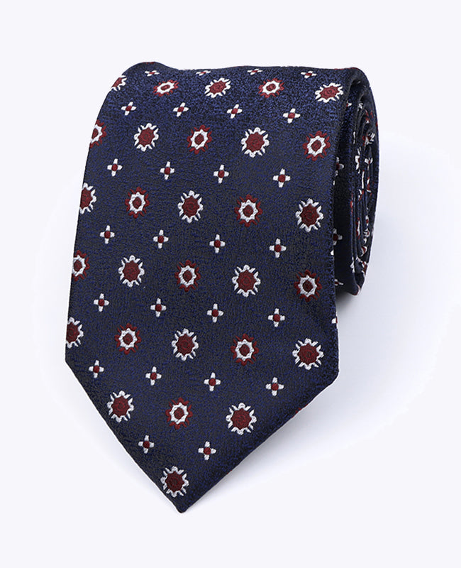 Corbata Azul n°1 Con Estampados Hombre en Poliéster «Edmond»