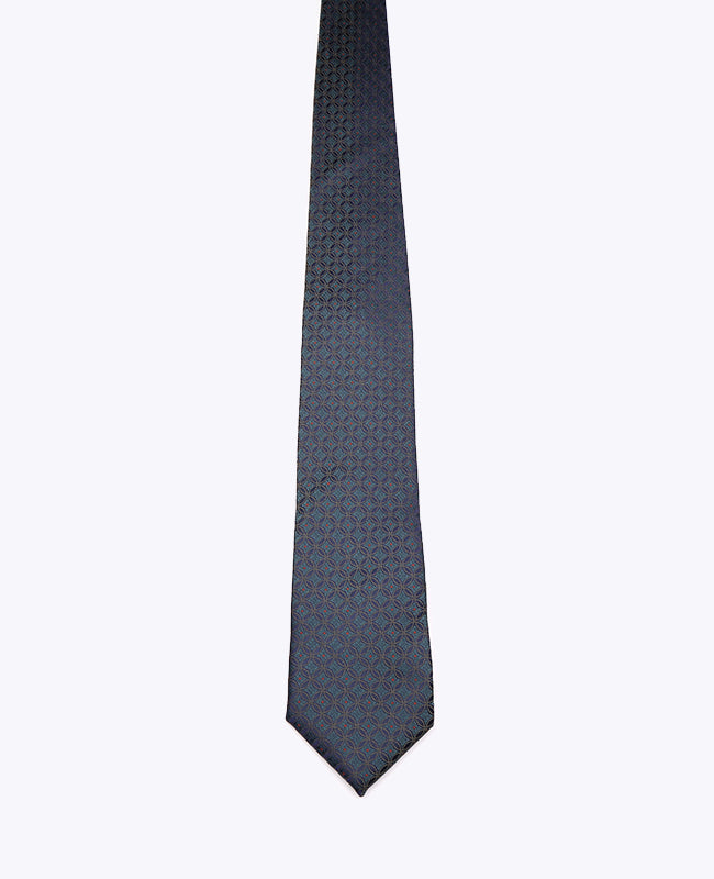Corbata Azul n°2 Con Estampados Hombre en Poliéster «Edmond»