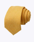 Corbata Amarillo n°1 Hombre en Efecto Terciopelo «Simon»