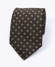 Corbata Marrón n°2 Con Estampados Hombre en Poliéster «Edmond»