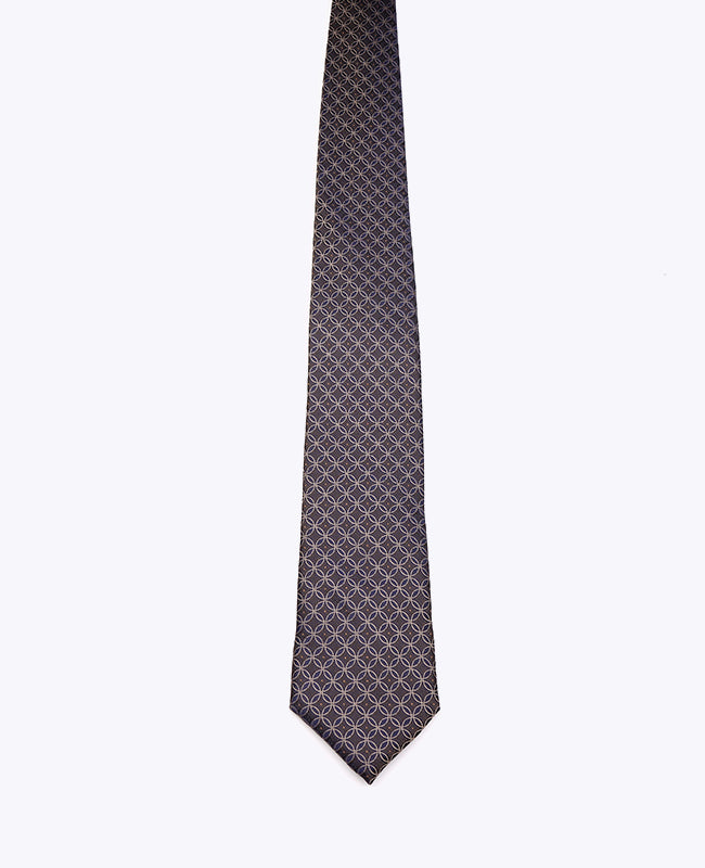 Corbata Marrón n°3 Con Estampados Hombre en Poliéster «Edmond»