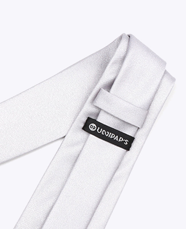 Corbata con Lentejuelas Plateado n°1 Hombre en Poliéster | Armand - Unipap's