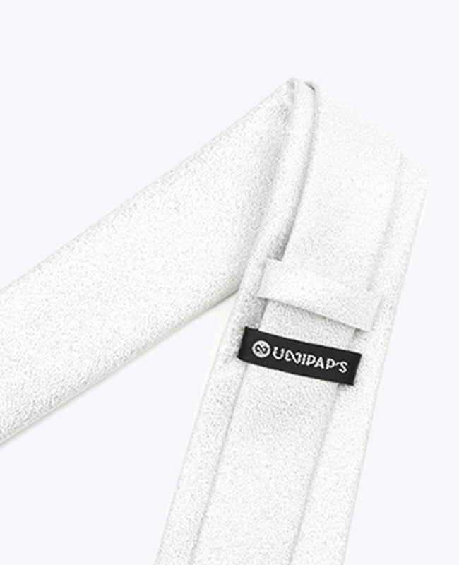 Corbata con Lentejuelas Plateado n°1 Hombre en Poliéster | Isidore - Unipap's