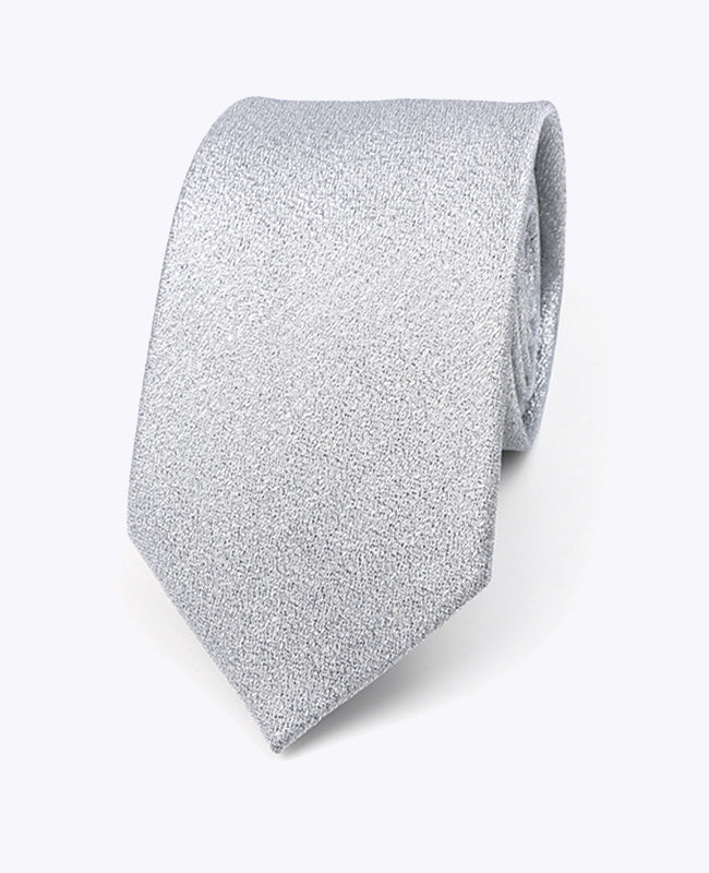 Corbata con Lentejuelas Plateado n°2 Hombre en Poliéster | Armand - Unipap's