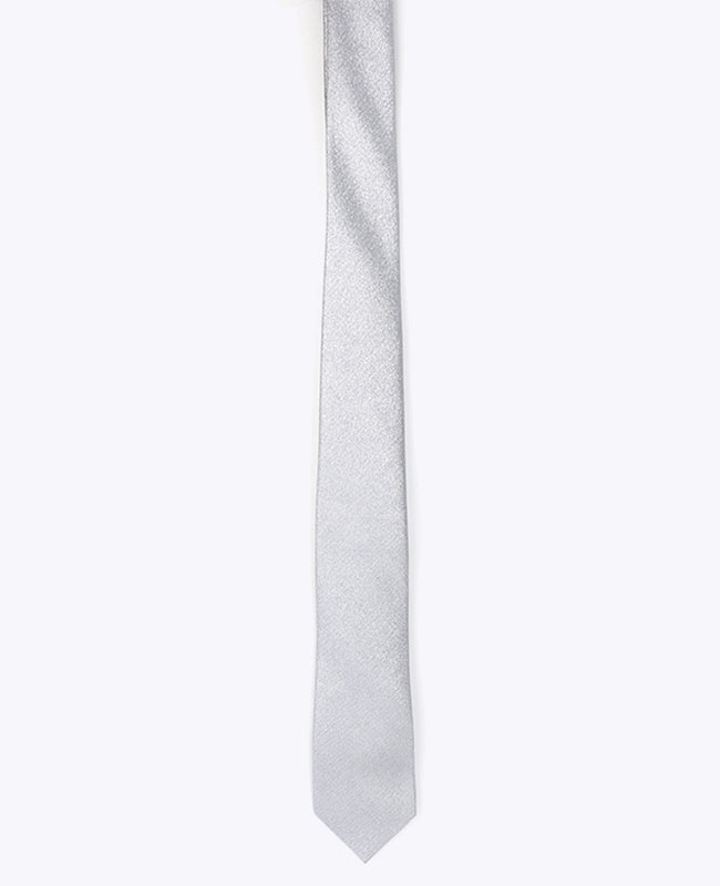 Corbata con Lentejuelas Plateado n°2 Hombre en Poliéster | Armand - Unipap's