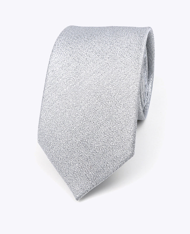Corbata con Lentejuelas Plateado n°2 Hombre en Poliéster | Isidore - Unipap's