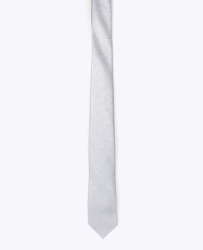 Corbata con Lentejuelas Plateado n°2 Hombre en Poliéster | Isidore - Unipap's