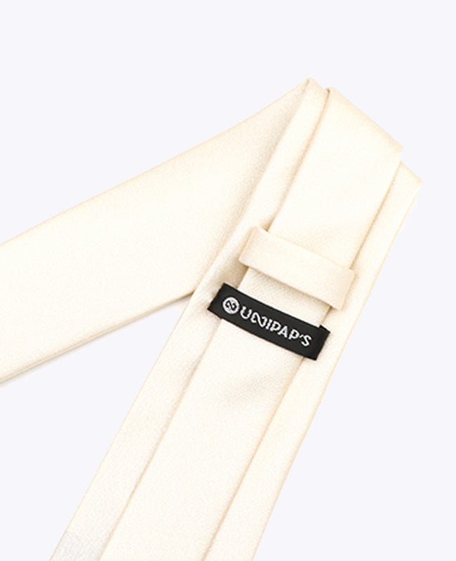 Corbata con Lentejuelas Blanco n°1 Hombre en Poliéster | Armand - Unipap's
