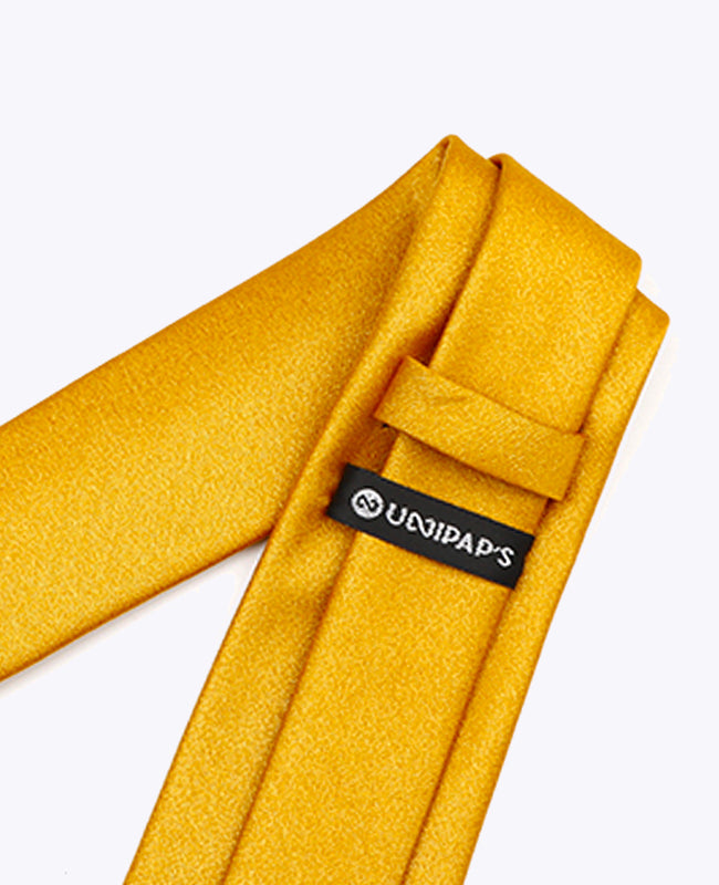 Corbata con Lentejuelas Dorado n°3 Hombre en Poliéster | Armand - Unipap's
