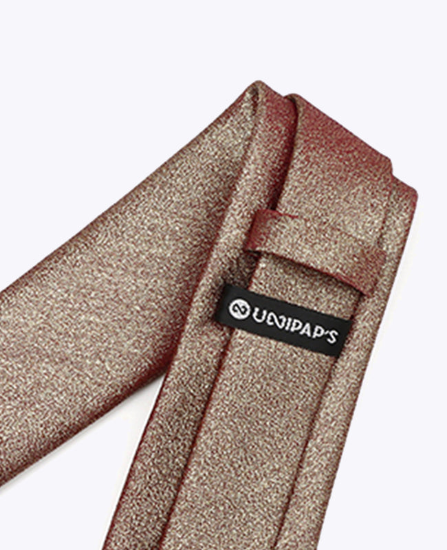 Corbata con Lentejuelas Marrón n°2 Hombre en Poliéster | Isidore - Unipap's