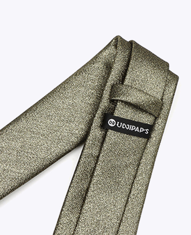 Corbata Con Lentejuelas Negro n°3 Hombre en Poliéster «Isidore»