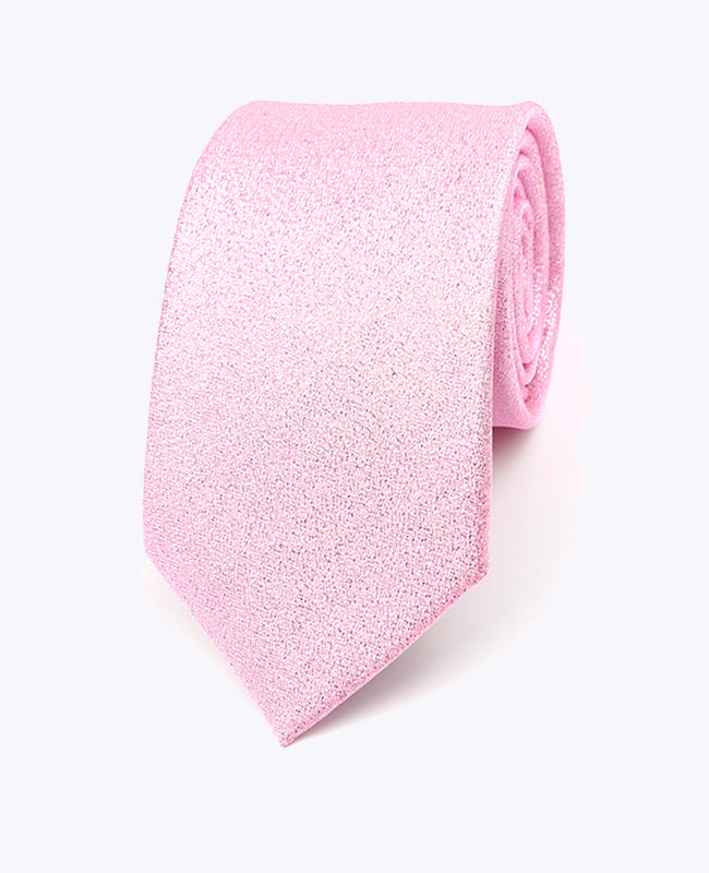 Corbata con Lentejuelas Rosa n°1 Hombre en Poliéster | Isidore - Unipap's