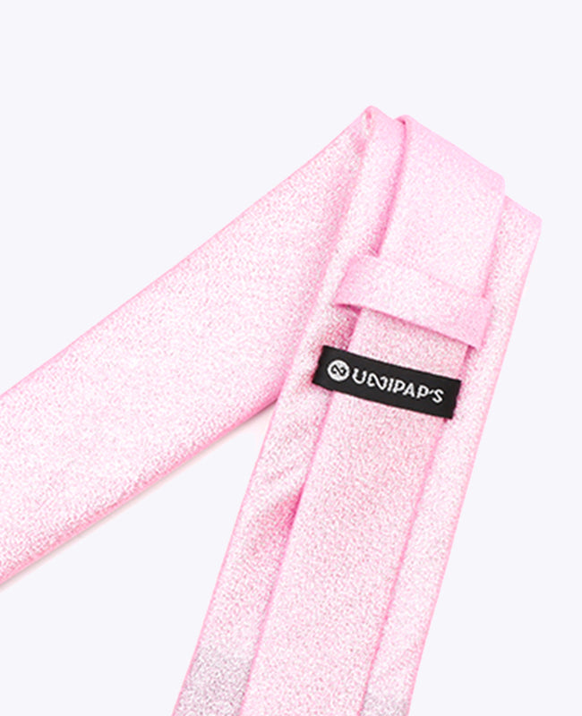 Corbata con Lentejuelas Rosa n°1 Hombre en Poliéster | Isidore - Unipap's