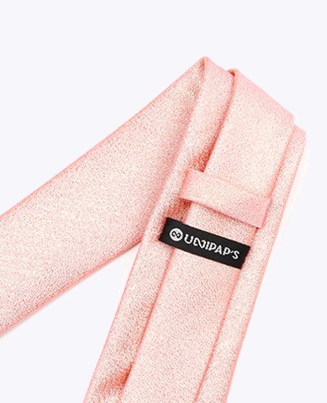 Corbata con Lentejuelas Rosa n°2 Hombre en Poliéster | Isidore - Unipap's