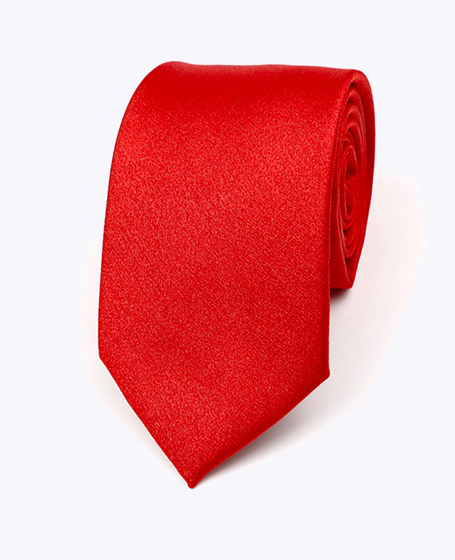 Corbata con Lentejuelas Rojo n°1 Hombre en Poliéster | Armand - Unipap's