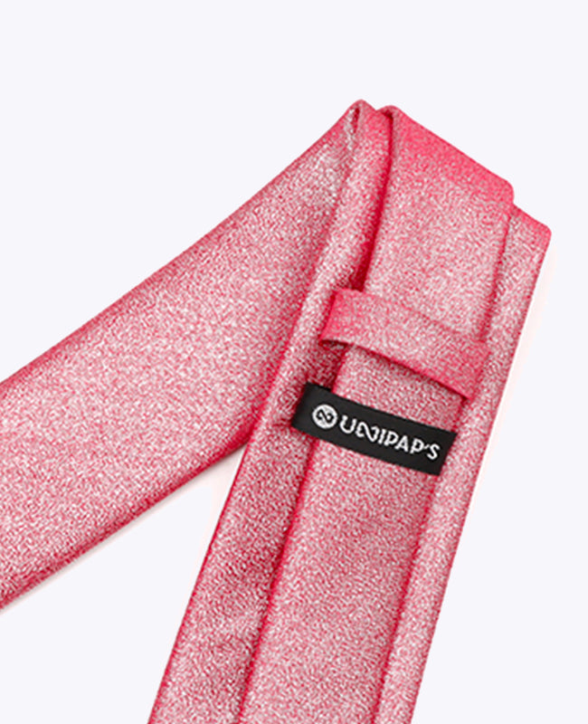 Corbata con Lentejuelas Rojo Hombre en Poliéster | Isidore - Unipap's