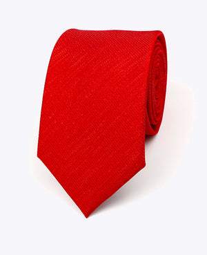 Corbata con Lentejuelas Rojo n°1 Hombre en Poliéster | Léonard - Unipap's