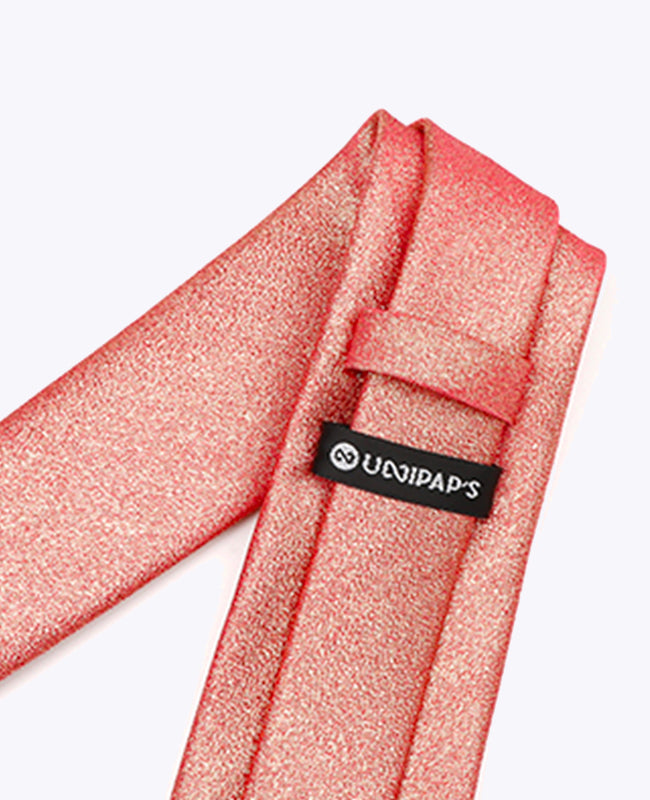 Corbata con Lentejuelas Rojo n°2 Hombre en Poliéster | Isidore - Unipap's