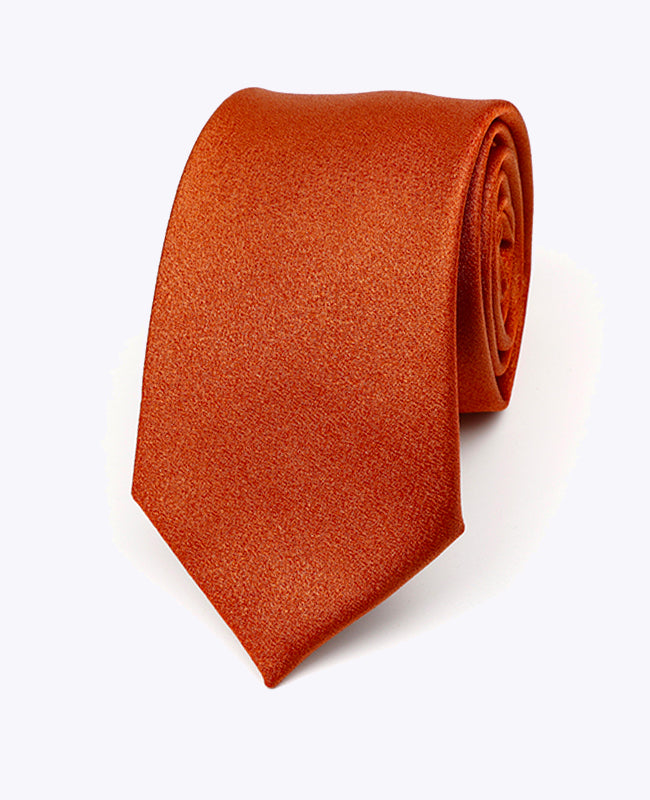 Corbata con Lentejuelas Terracota n°1 Hombre en Poliéster | Armand - Unipap's