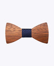 Pajarita Azul Hombre de Madera «Arsène»