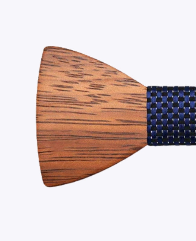 Pajarita Azul Hombre de Madera «Arsène»