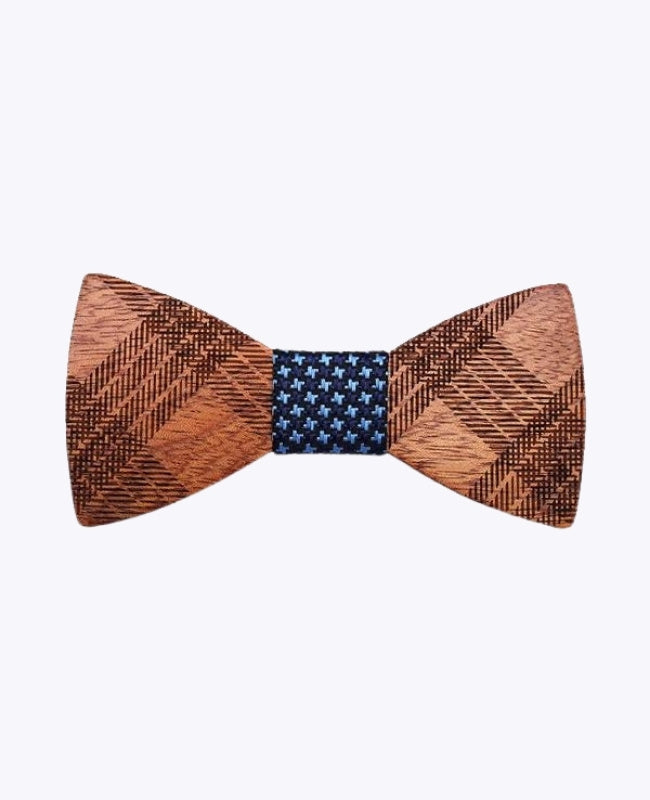 Pajarita Azul Hombre de Madera «Hector»