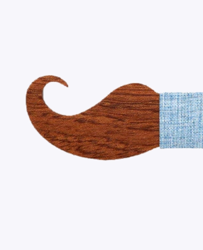 Pajarita Azul Hombre de Madera «Hippolyte»