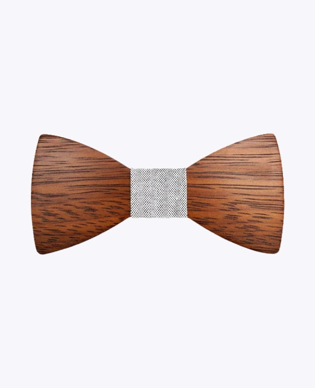 Pajarita Gris Hombre de Madera «Arsène»