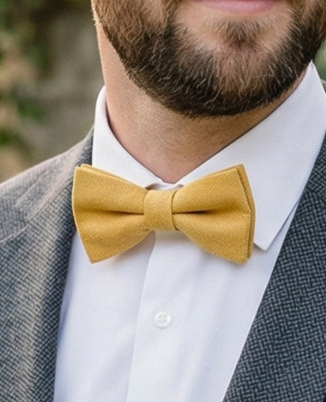 Pajarita Amarillo n°2 Hombre en Efecto Terciopelo «Simon»