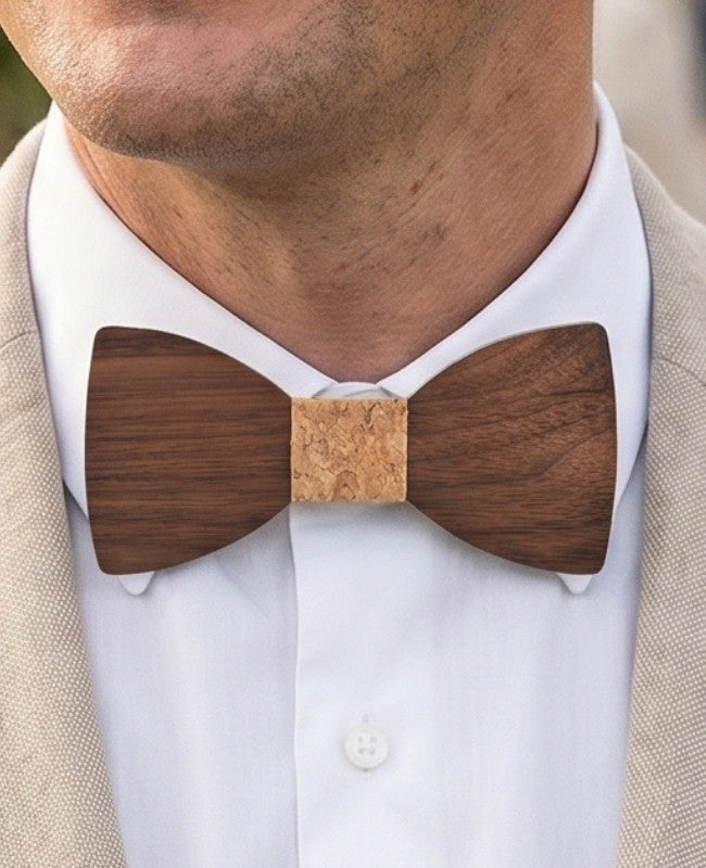 Pajarita Corcho Hombre de Madera «Ambroise»