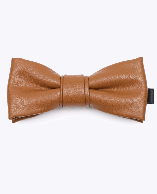 Noeud Papillon Marron n°1 Homme en Cuir «Achille»