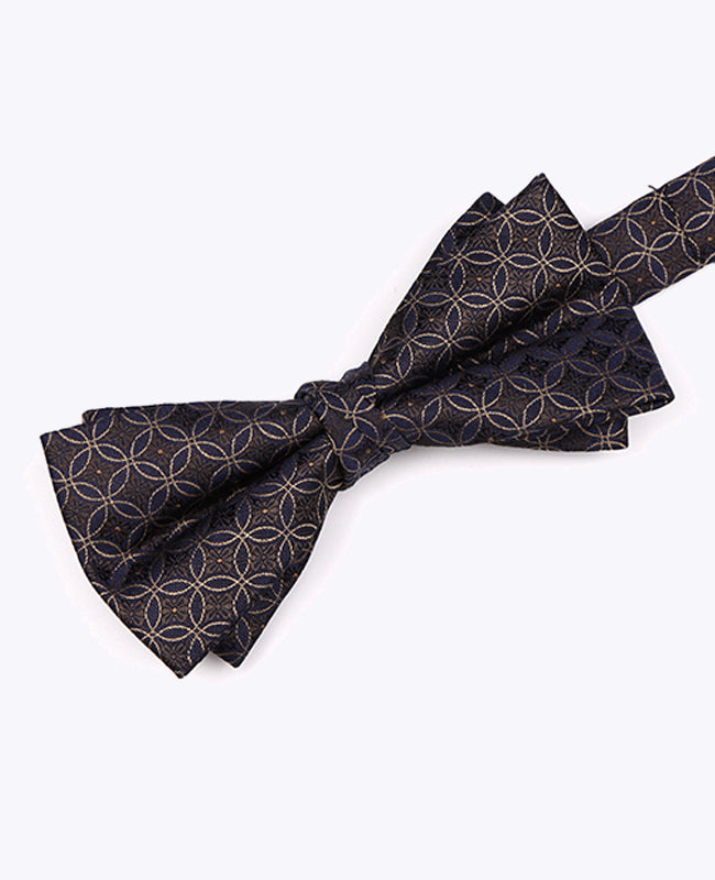 Pajarita Marrón Con Estampados Hombre en Poliéster «Edmond»