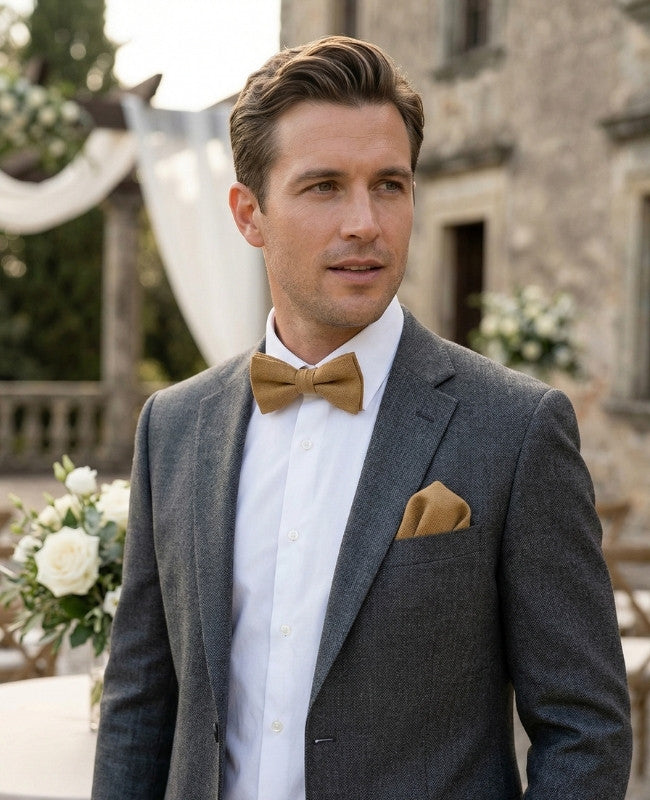 Pajarita Marrón Hombre en Algodón «Edgard»