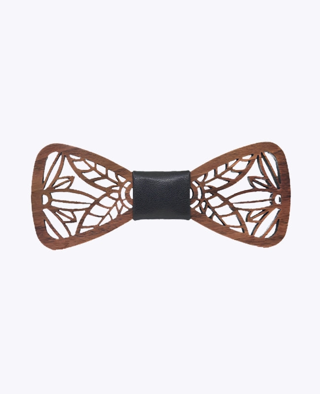Pajarita Negro Hombre de Madera «César»