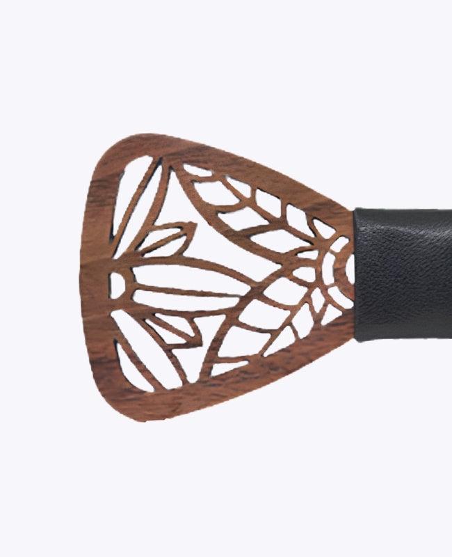 Pajarita Negro Hombre de Madera «César»