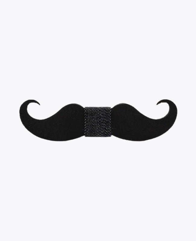 Pajarita Negro Hombre de Madera «Théophile»