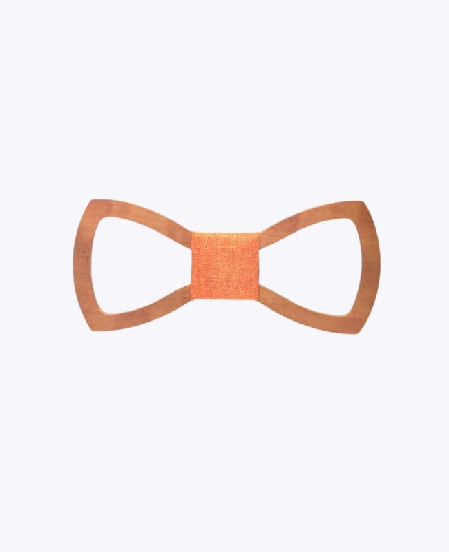 Pajarita Naranja Niños en Madera «Émile»