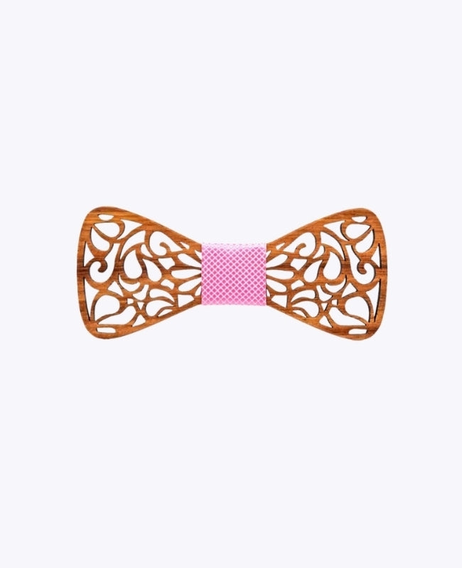 Noeud Papillon Rose Enfant en Bois «Hercule»