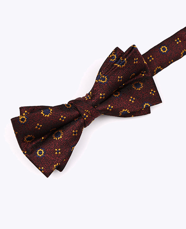 Pajarita Roja n°1 Con Estampados Hombre en Poliéster «Edmond»