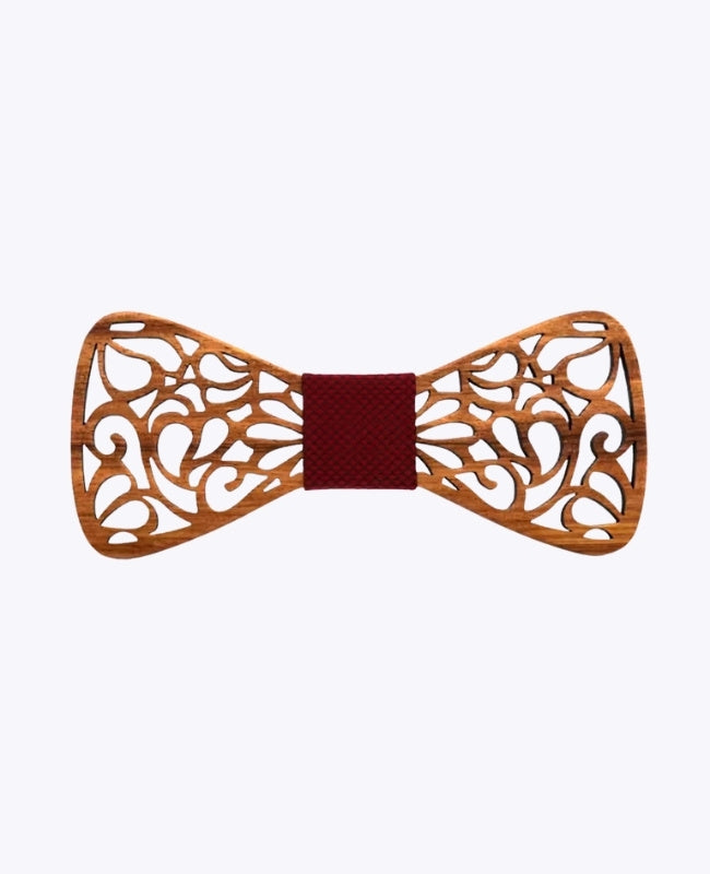 Pajarita Rojo Hombre de Madera «Hercule»