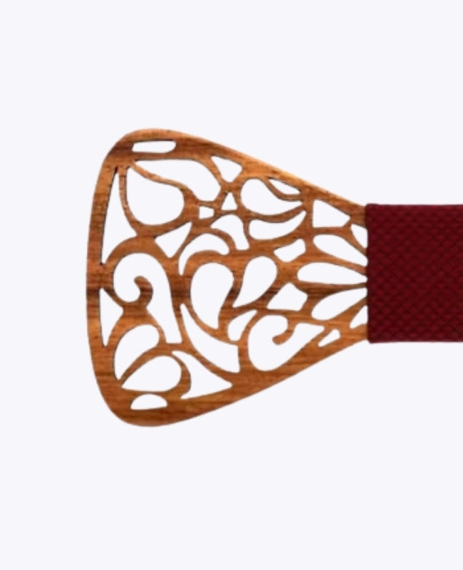 Pajarita Rojo Hombre de Madera «Hercule»