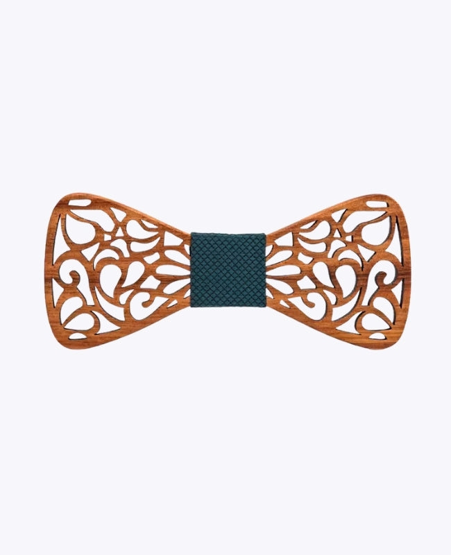Pajarita Verde Hombre de Madera «Hercule»