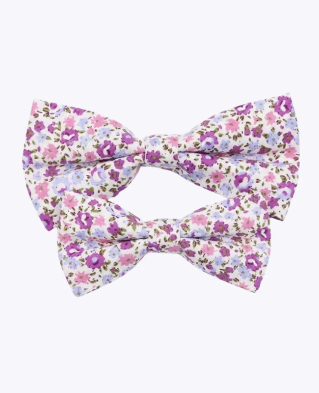 Pajaritas Liberty Violeta Padre e Hijo en Algodón «Gaspard»